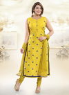 Pista Green Colour N F CHURIDAR 06 Stylish Festive Wear Worked Readymade Salwar Suit Collection N F C 172 PISTA GREEN